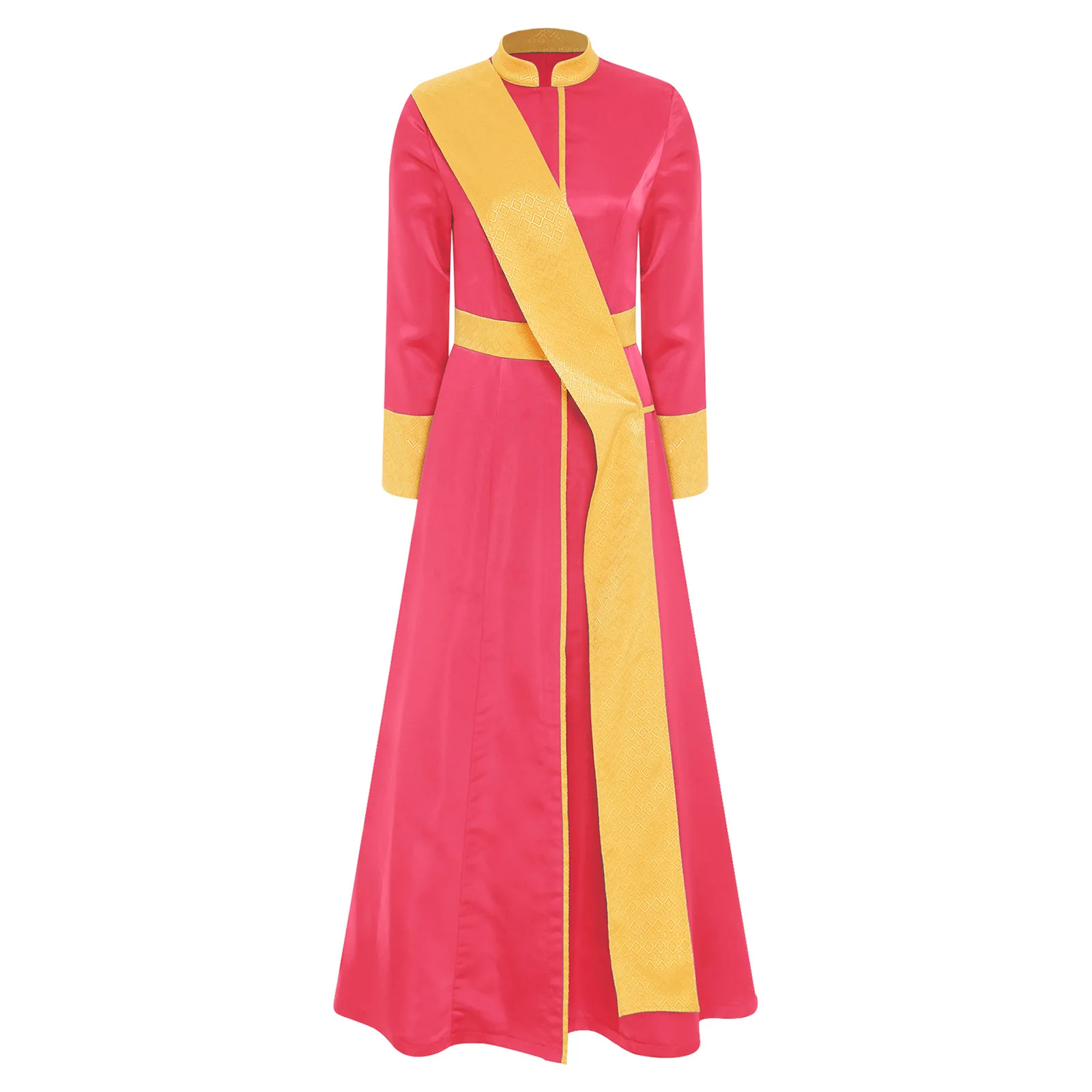 

Catholic Chasuble Cosplay Long Pastor Halloween Women Medieval Roman Priest Church Clergy Preachers Cosplay Robe Maxi Dress