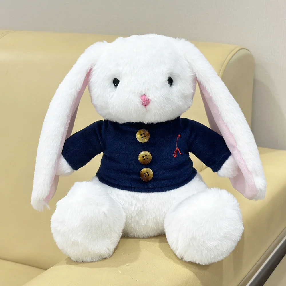Cute Mei The Bunny Plush Toy Soft Stuffed Long Ears Bunny Doll Sleeping Companion Delicate Home Decoration Kids Gifts