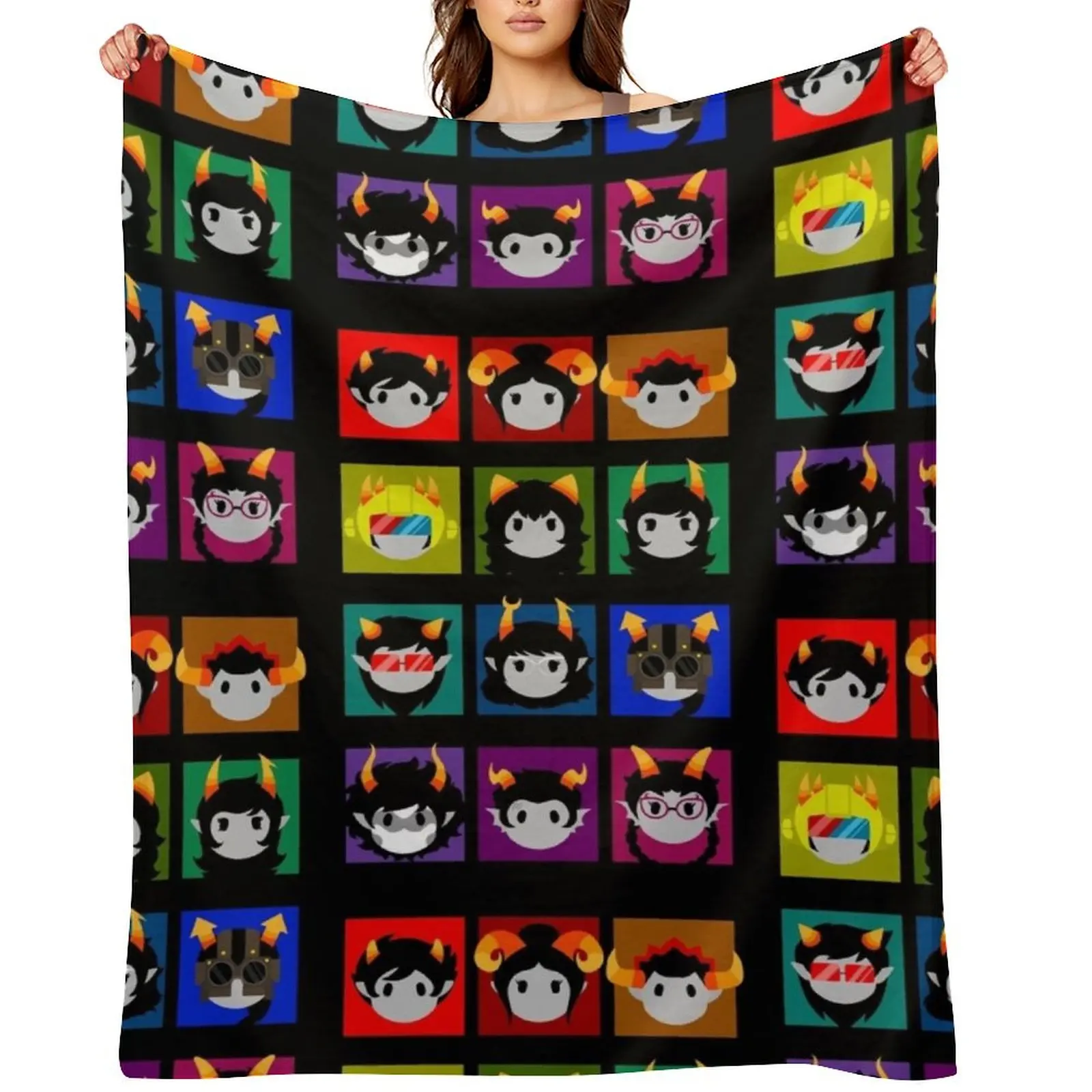 

Chibi Homestuck Dancestors Throw Blanket Sofa Quilt Summer anime blankets ands Blankets
