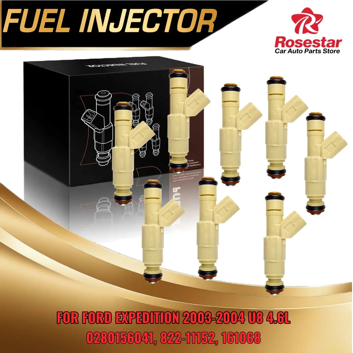 

Для Ford Expedition 2003 2004 4 6L V8 комплект топливных форсунок 8 шт. номера деталей 0280156041 822 11152 161068