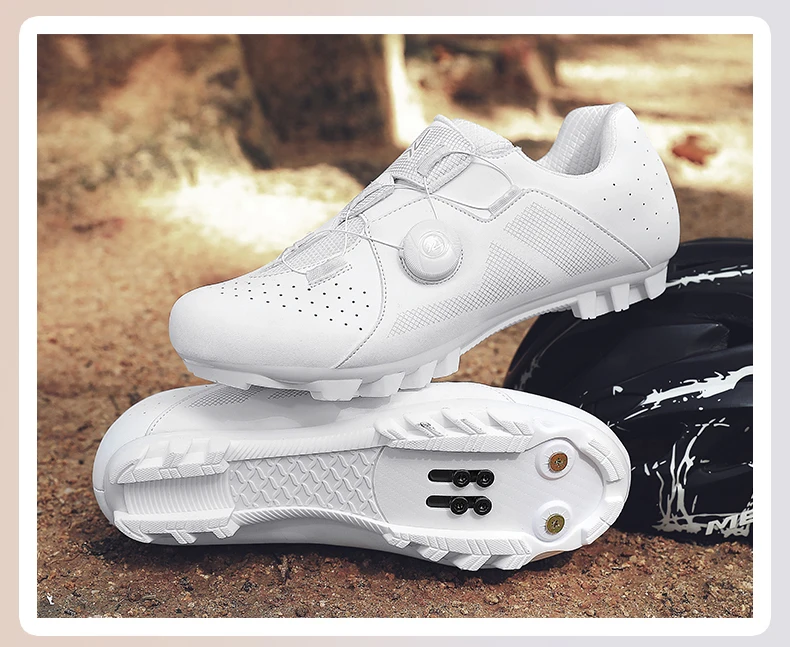 2026 Mountainbike-Schuhe für Herren und Damen, Weiß, A1, große Größe bis 48 # Radsportschuhe für Rennrad mit SPD-Klicksystem und Selbstverriegelung – Detail 11
