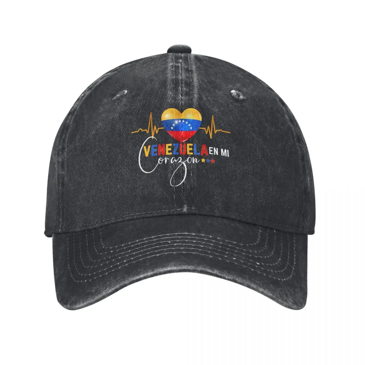 Venezuela En El Corazon Venezuelan Pride Washed Baseball Cap Classic Trucker Dad Hat