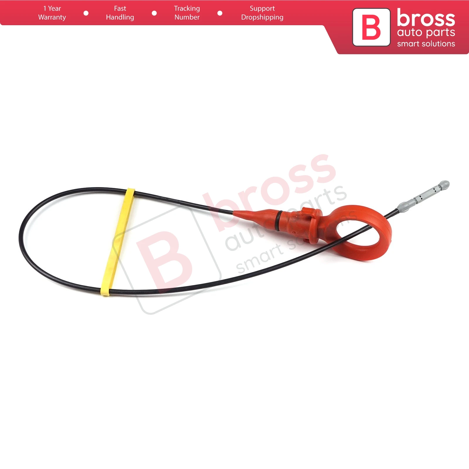 Bross BSP940 Engine Oil Dipstick Measurer Oil Transmission Level Dip 03L115611H for VW Audi Seat Skoda Total Lenght: 57 cm