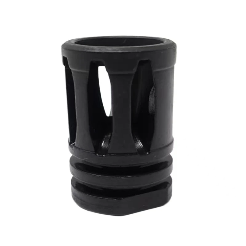 Custom CNC Machined Black Anodized Aluminum Shaft Coupler with Set Screw Holes Made in China