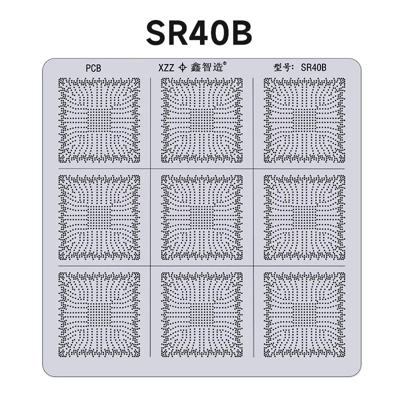 Imagem -02 - Xzz Srjak Bga Reballing Estêncil Plataforma para Laptop Gen Ponte Sul Sr404 Sr40b Chip de Soldagem Estanho Modelo Malha de Aço