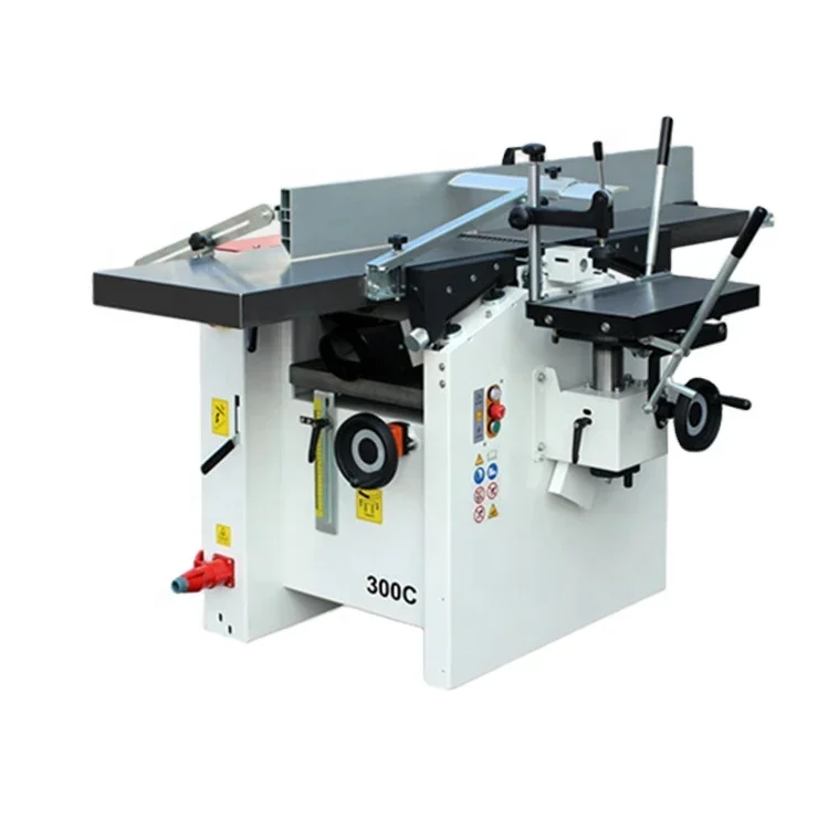 Wood Planer and Thicknesser With Mortise Jointer Table Multi Functional Combined Woodworking Machine