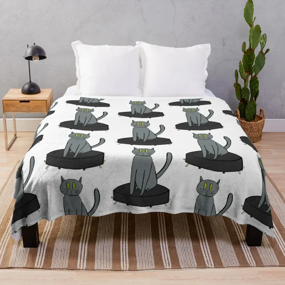 

Roomba Cat Throw Blanket Picnic Stuffeds Blankets