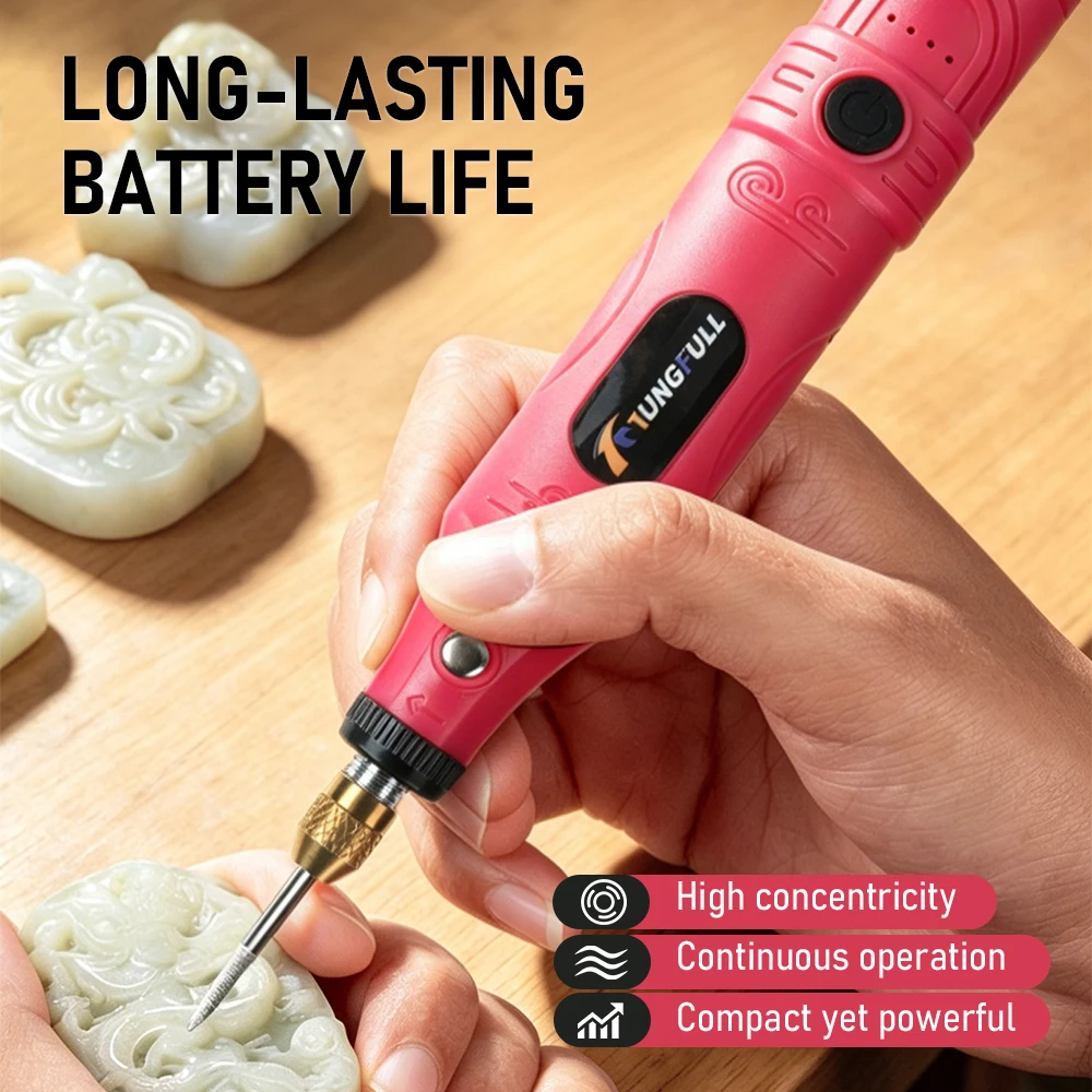 Rotary Tool Kit - Outil rotatif miniature sans fil TUNGFULL,