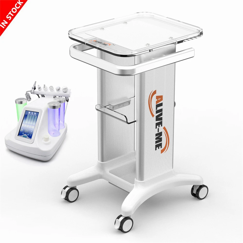 Hot Selling Spa Salon Beauty Instrument Shelf  Standing Trolley With Wheel for Beauty Machine Use