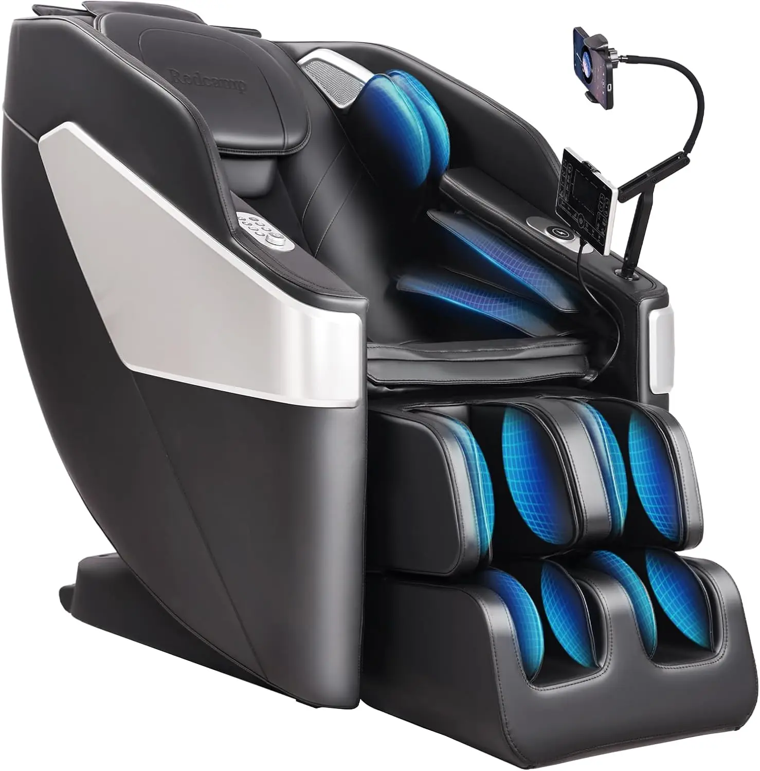 

Массажное кресло для всего тела: нулевая гравитация с треком SL, 3D-роботы, руки, подогрев, массаж подушек безопасности, ролик для ног, Bluetooth, сканирование тела