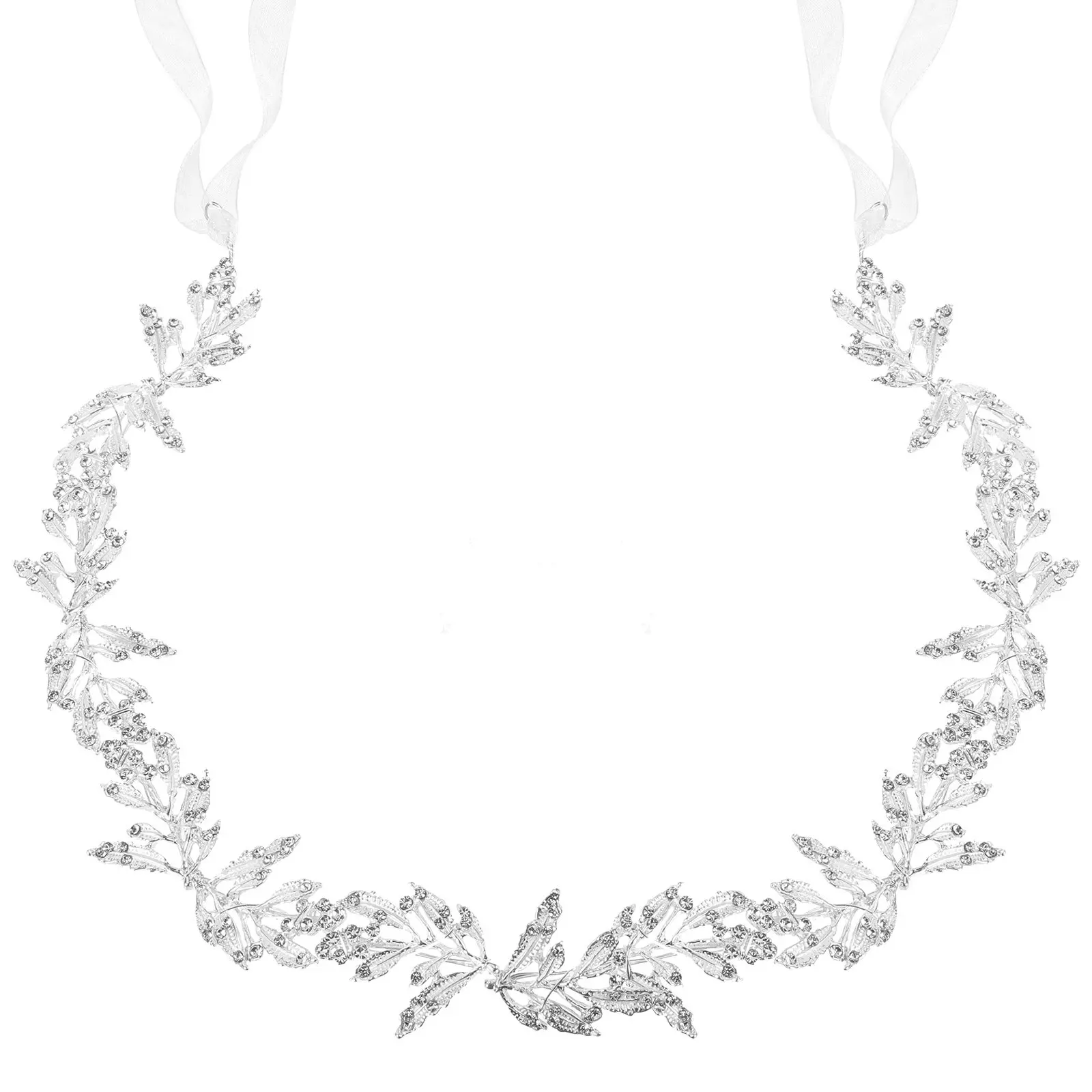 

Crystal Leaf Bridal Belt Wedding Dress Sash Waistband for Brides Bridesmaids Formal Events Photo Shoot Accessory Silver