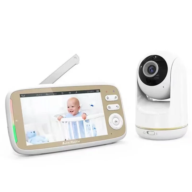 2023 New Baby Monitors 5 Inch Digital Video 1080P cry detection night vision two way talk Babysitter Pet Baby Monitors VB803