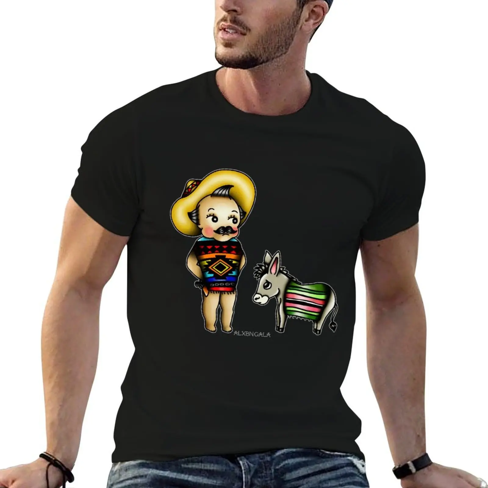 

t man t Kewpie Mexican high cotton for shirts shirts T-Shirt cotton t shirts funny graphic man 100% quality