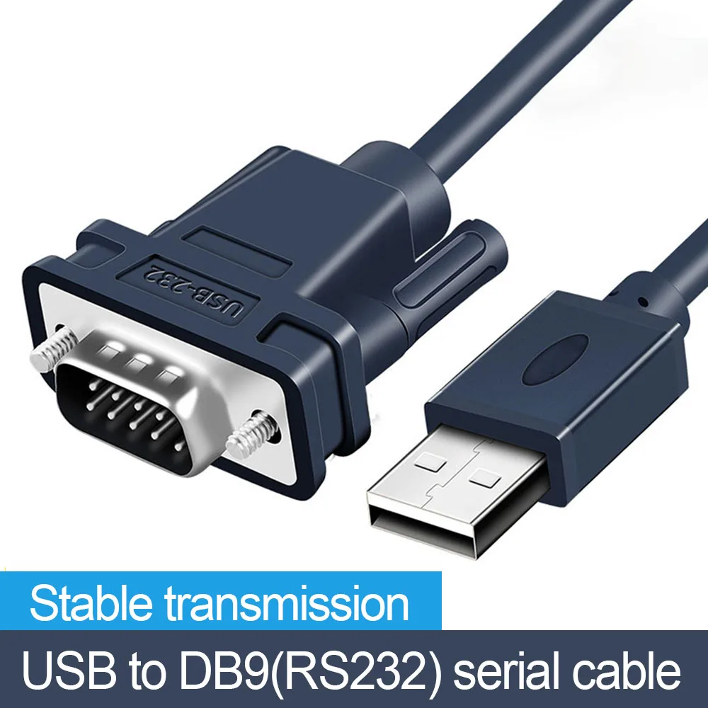 High Quality USB to RS232 Converter Cable DB9 Serial Male to Male Adapter USB to DB9 RS232 Extension Cable