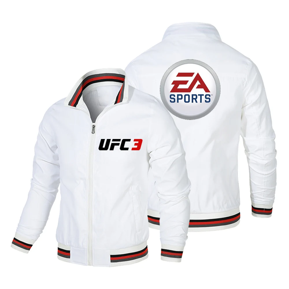 

Motorcycle Spring and Autumn Fashion Cycling Jacket Men's UFC Printed Stand up Collar Cardigan Long Sleeve Zipper Jacket
