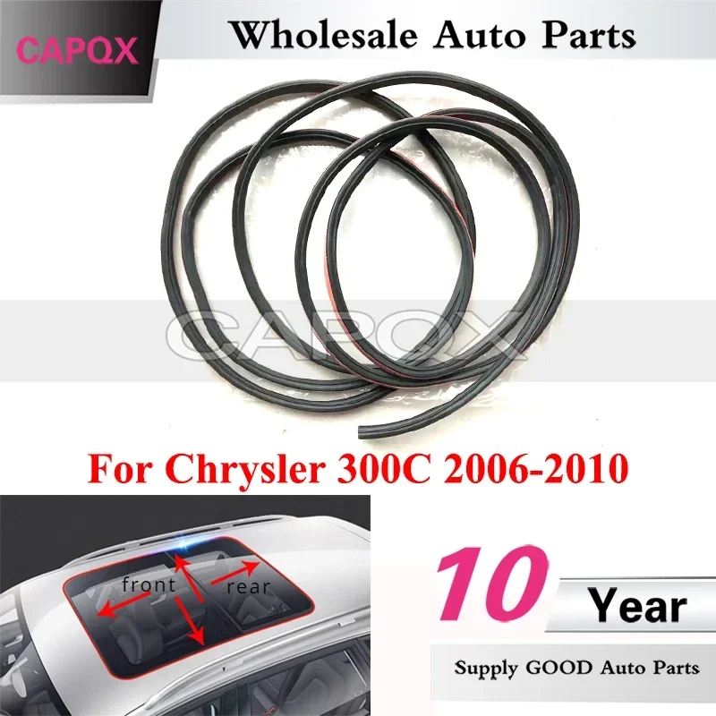 

CAPQX Car Roof Sunroof Seal Strip Sunroof Waterproof Rubber Strip For Chrysler 300C 2006-2010 Sunroof Sealing Strip