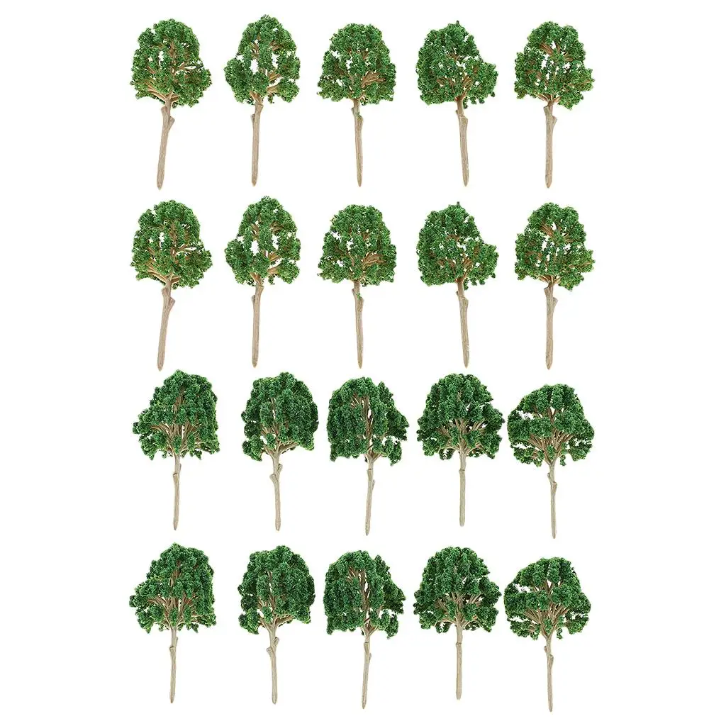 10 pieces model trees train landscape landscape scale plastic