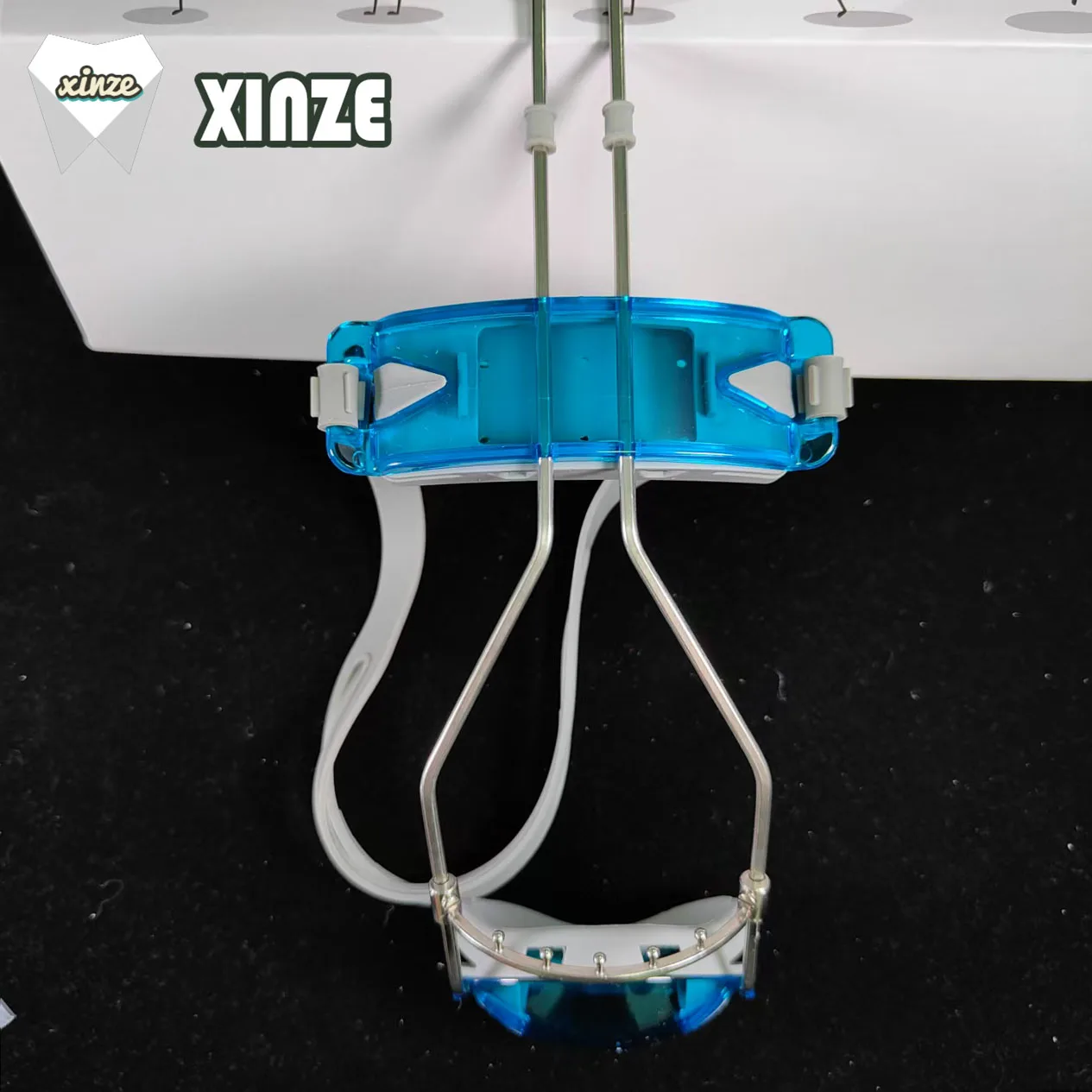 

2025 новый стиль, ортодонтический двуспальный головной убор, маска для лица с двойными стержнями, регулируемый головной убор с двойным рычагом