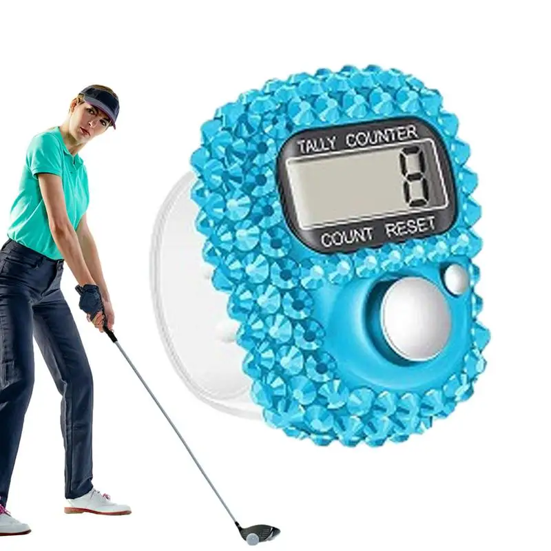 Mini Electronic Finger Counter Hand Counter Clicker Manual Digital Finger Counter LCD Display Electronic Tally Counter Ring