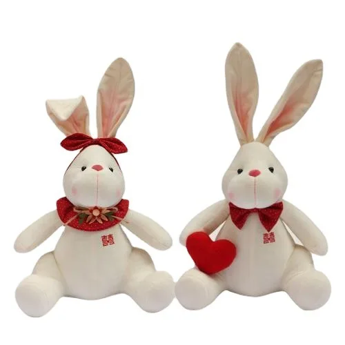 Lapin poupée en peluche câlin jouets bureau canapé chambre voiture décoration jouets câlin oreiller poupée bureau en peluche jouet Souvenir cadeaux d'anniversaire