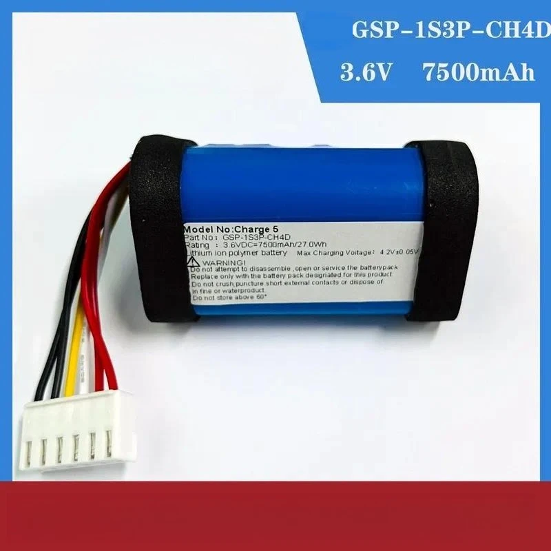 GSP-1S3P-CH4D Replacement Battery For Charge 5 Shockwave 5 Bluetooth Speaker Audio Battery Pack