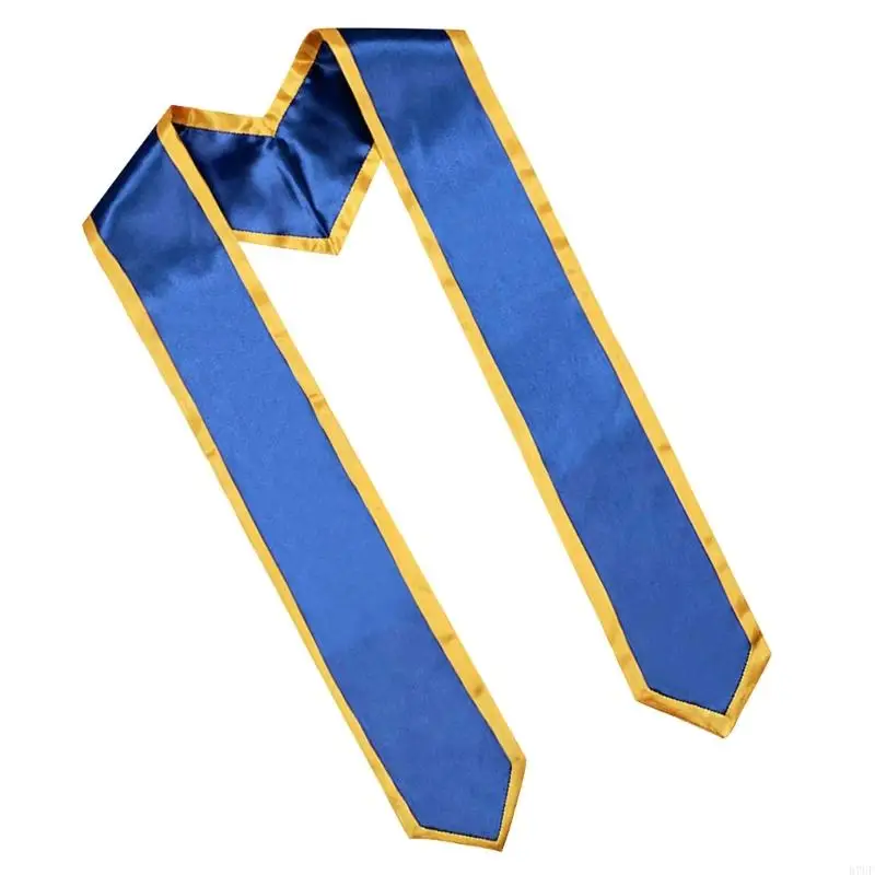 R7UF Colorful Graduation Sash Stole International Study Adult Unisex Party Accessory