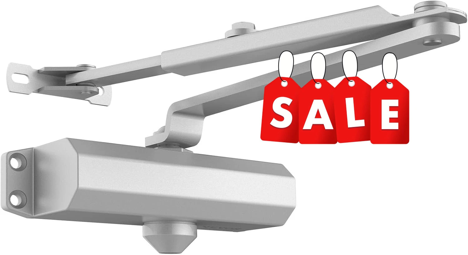 

Door Closer, Automatic Door Closer Commercial or Home, Adjustable Size Hydraulic Buffer Door Closers