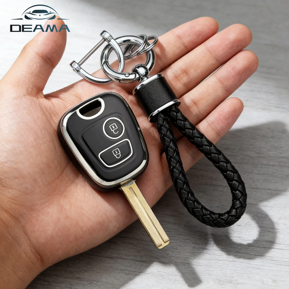 For Peugeot 107 206 307 207 406 408 Citroen C1 C2 C3 Berlingo Picasso Xsara Picasso Toyota Aygo TPU Car Key Case Cover Shell