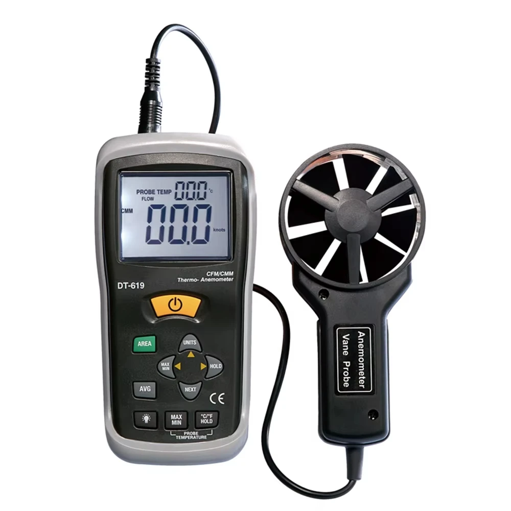 

Marine Anemometer Air Velocity Meter With Temperaureture Air Flow Meter