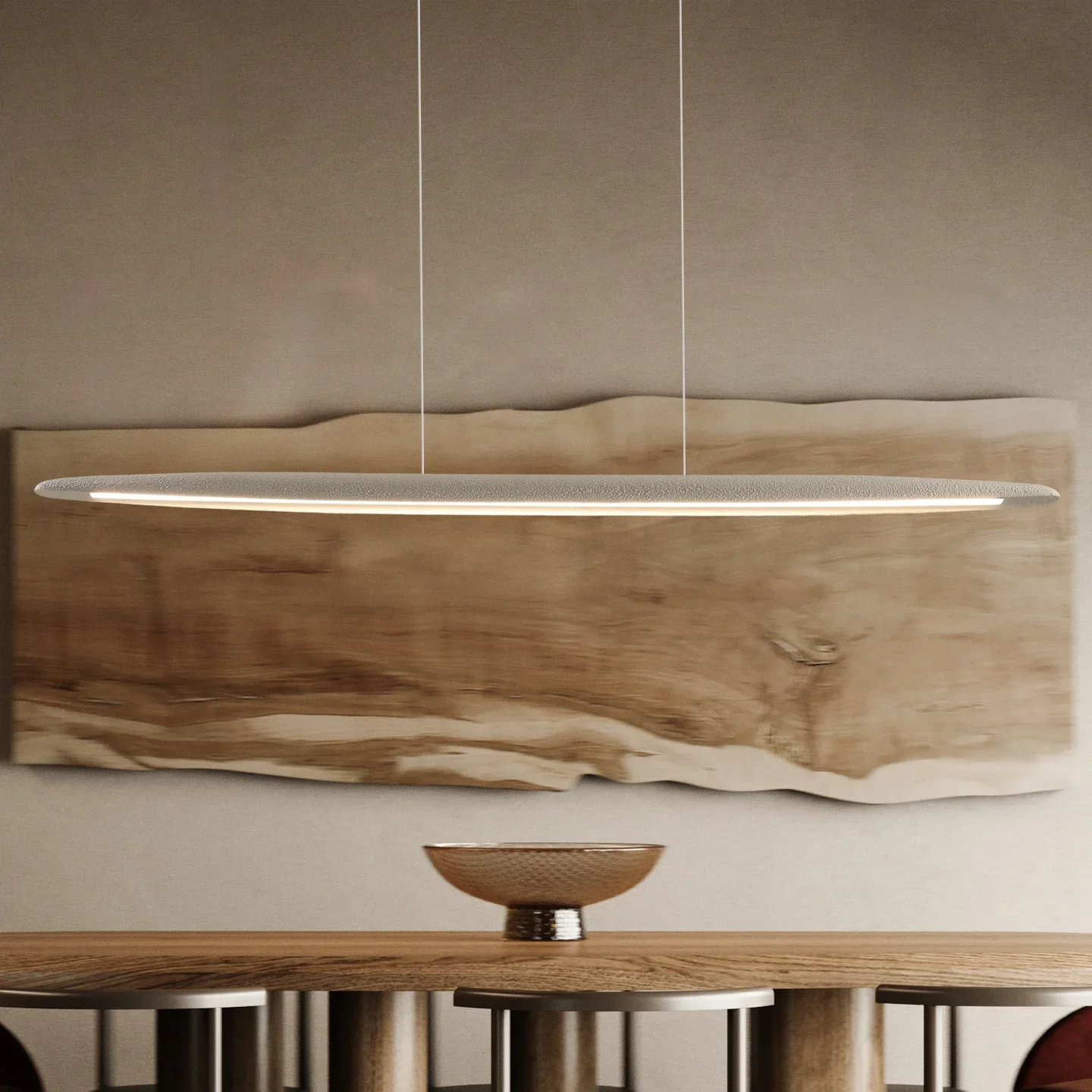 Nordic Wabi Sabi Home Interior Decor Bar Pendant Lamp Living Room Light Modern Simple Strip