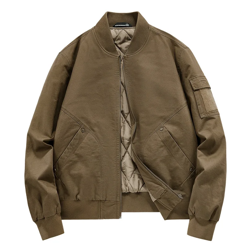 New Fashion Men Winter Bomber Jackets Male Cotton Thicker Warm Parkas Dowm Jackets Man Multi-pockets Cargo Jackets Tooling Coats