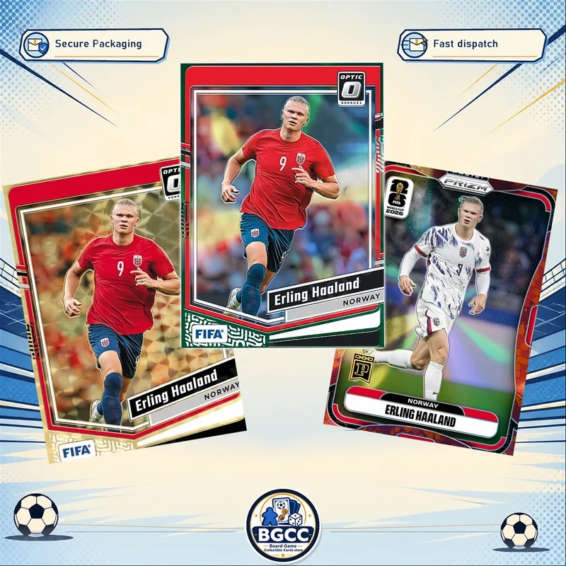 Самодельная коллекционная карточка по футболу FIFA World Cup Panini Optic Base Donruss Эрлинг Браут Хааланд