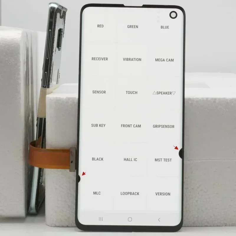 Tela LCD Super AMOLED para Samsung Galaxy S10, conjunto de digitalizador de tela de toque, 100% 6,1 \
