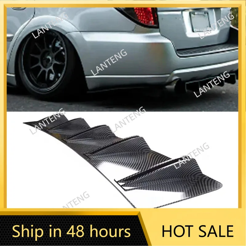 

Car Rear Diffuser Shark 10 Fins Bumper Wing Splitter Chin Spoiler Lip For S-ubaru Outback 2001-2020 Body Protector Black