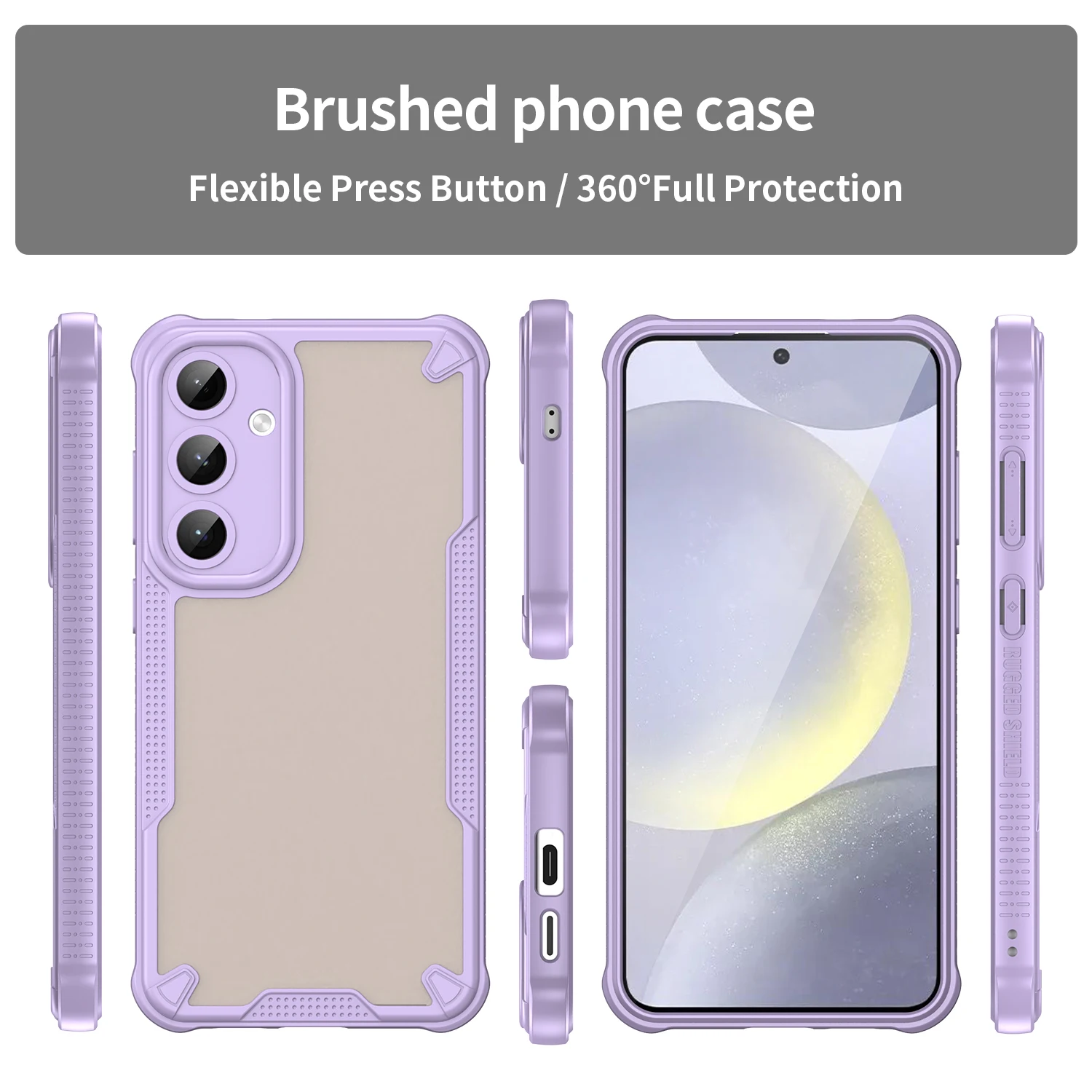 For Samsung Galaxy S25 Plus Case Matte Phone Case For Galaxy S24 Ultra Semi Transparent чехол Back Cover For Galaxy S23 S22 S25