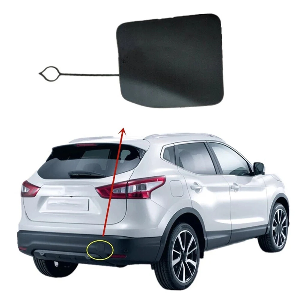 Abschleppösenabdeckung für Nissan Qashqai 2016-2018, Heckstoßstange, ABS Schwarz, 85071-DF30A Zubehör – Detail 5