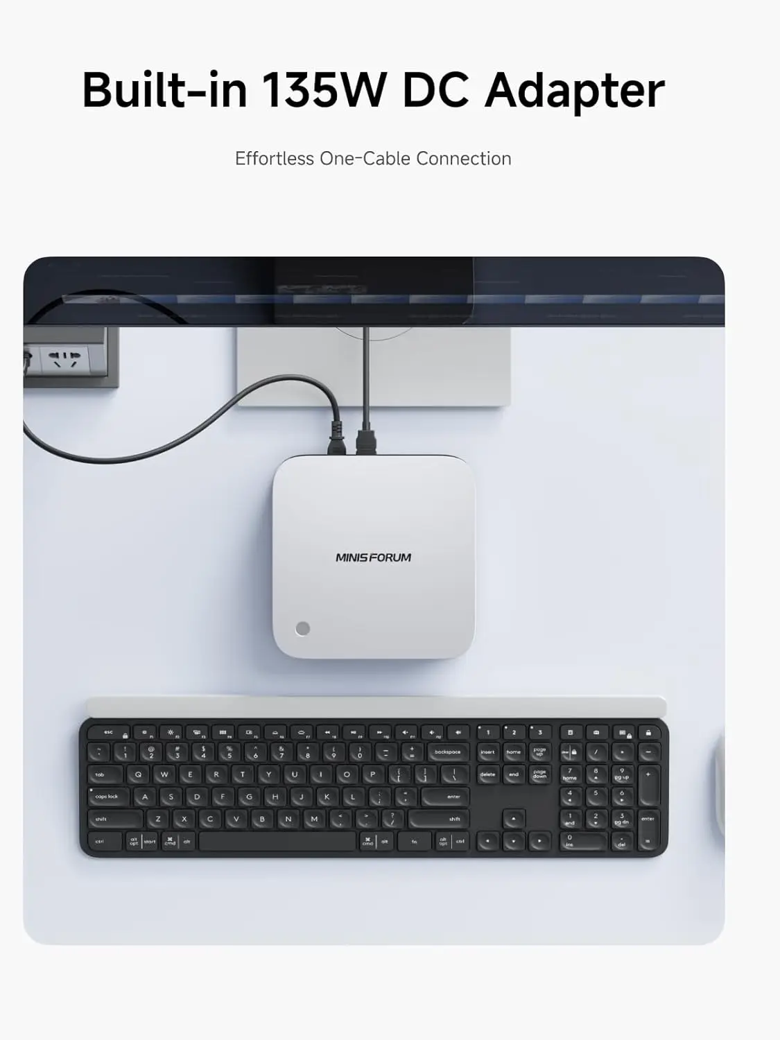 كمبيوتر MINISFORUM AI X1 Pro AMD AI 9 HX 370 بصمة الإصبع + PC 128GB 4TB WiFi7 BT5.4 مدمج 135 وات OCulink للتخزين الشامل AI