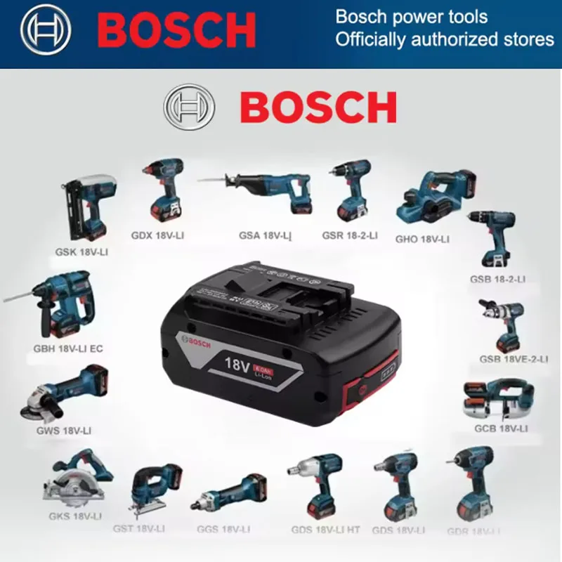 

100% Original 18v 6Ah 5Ah 3Ah BOSCH Professional 18V 18650 Battery 18V Li-ion Replacement for BAT609 BAT609G BAT618 BAT618G