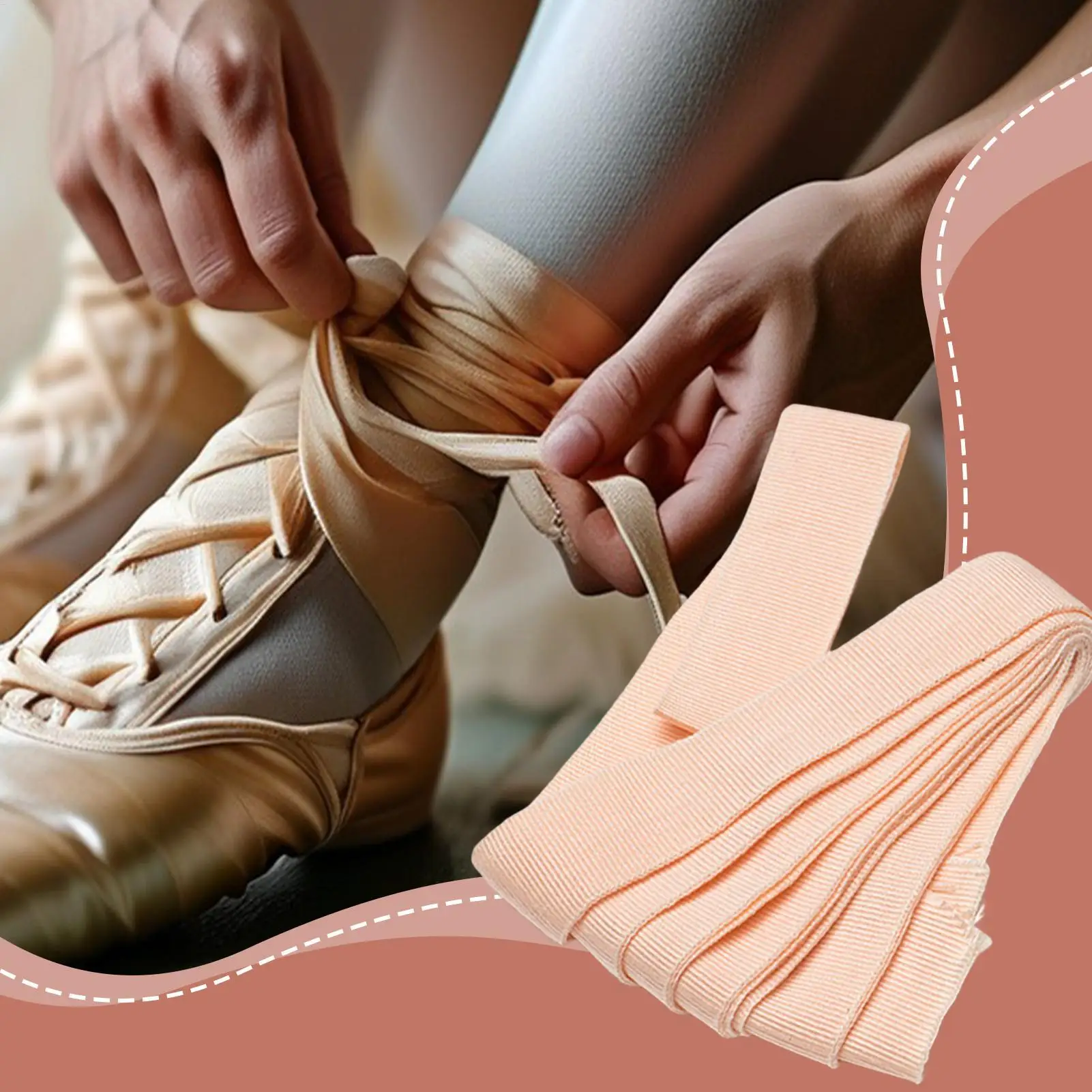 Image 6: Ruban extensible pour chaussures à Pointe, accessoires extensibles pour chaussures de danse, pour décoration de spectacle en salle de classe
