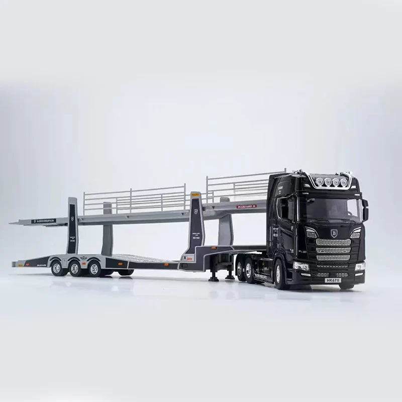 KH GKH 1:64 Scale One Tractor Pulls Eight Car Carrier Simulated Alloy Toy Model Display Piece Souvenir Gift