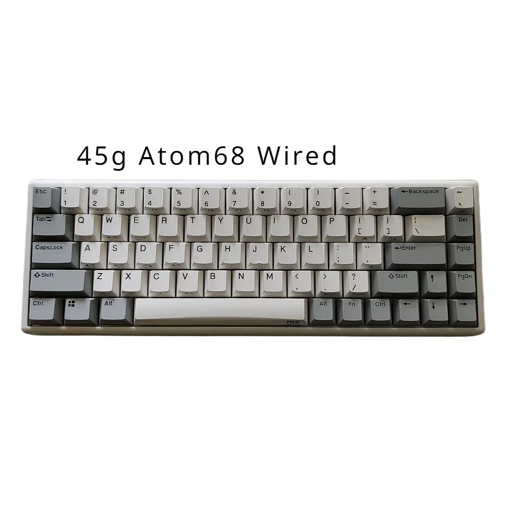

Проводная клавиатура NIZ Atom 68, Topre, 45 г, 35 г, 65% раскладки, полные клавиши, программируемый колпачок из ПБТ