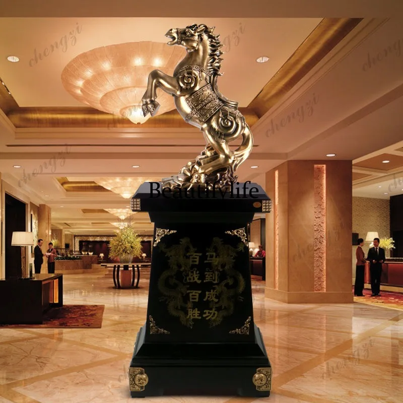 Successful horse ornament large office hall floor decoration