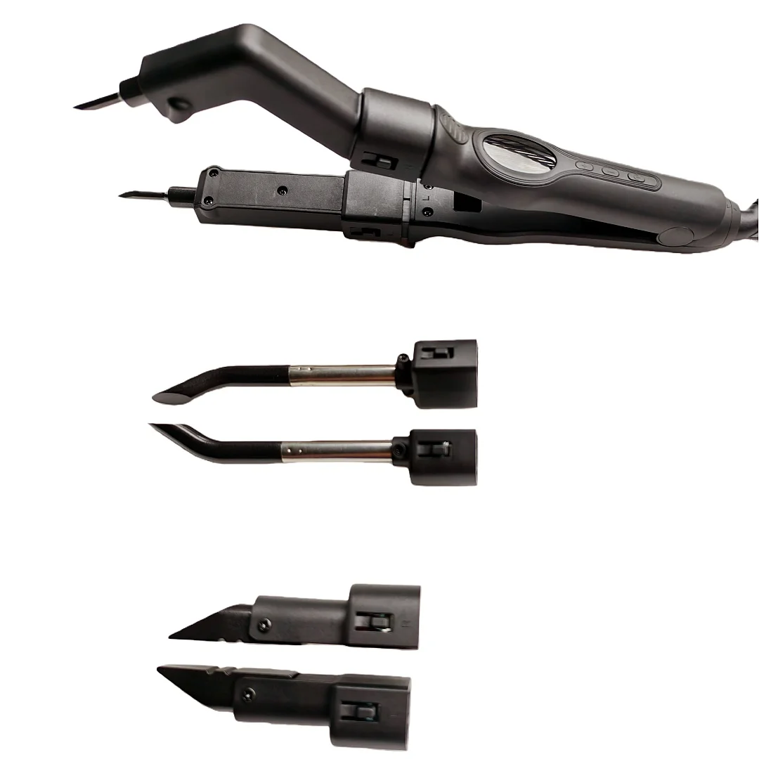 

LOOF 3 in 1 Keratin Tip Convertible Fusion Heat Hair Connector Temperature Controllable LCD Heat Iron Hair Extension Tools Kit