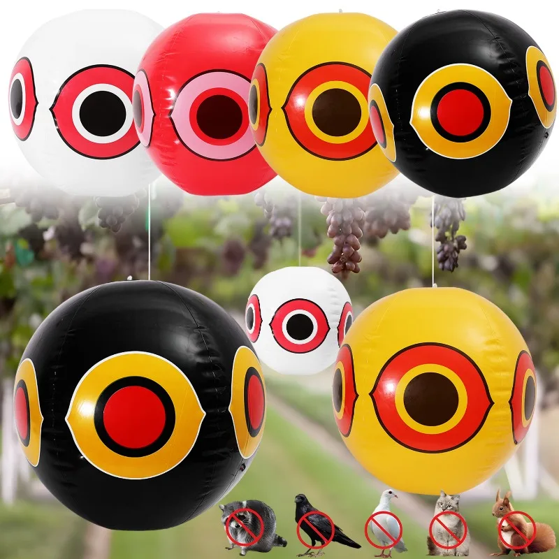 Bird Scare-Eye Balloon for Orchard Courtyard Anti-Bird Repellent Inflatable Ball Hanging Bird Fear Balloon Deterrent Eye Balloon - Image 2