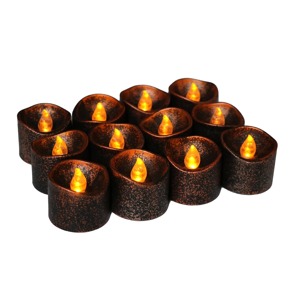 4 Pcs LED C les Premium PP Material Durable Use Included Safe Eco Friendly Halloween Wedding Christmas Festivals Parties