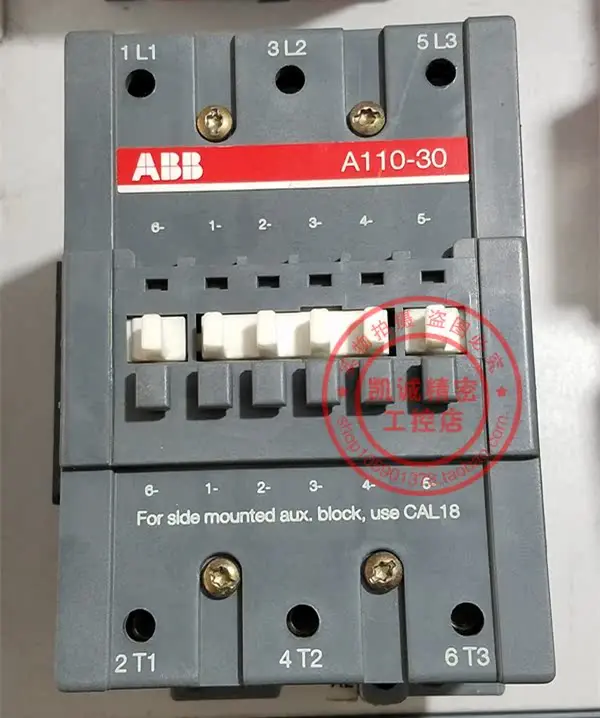 Original ABB AC Contactor A110-30-11a Ac24v 110v 220v 380v Spot Sale.