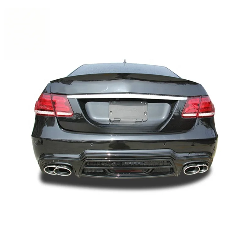 High Quality WD Style PP Material Body Kit Fit For W212 E Class Front Rear Bumper Side Skirts Spoiler LED Light Parts view 5