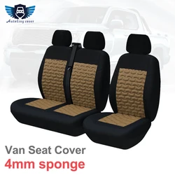 2+1 Universal Car Seat Covers With 4mm Sponge Fit For Most Truck Vans Car Accessories Interior For Mk6 Transit For Ford Transit