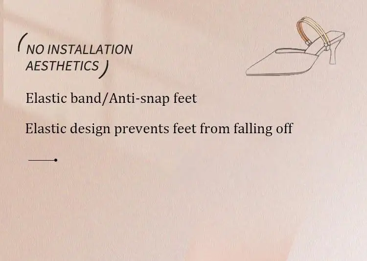 Strassbesetzte High Heels Schuhbänder Anti-Verloren für Damen, elastische Anti-Rutsch-Fixierbänder für den Absatz, Schuhzubehör – Detail 4