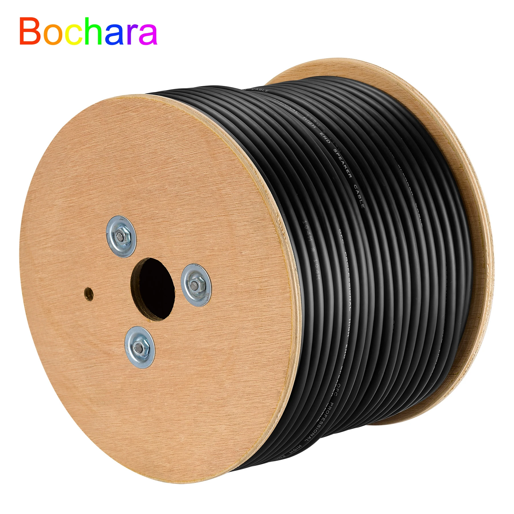 Bochara DIY LoudSpeaker Cable HiFi Audio Line Oxygen Free Copper OD8mm Wire for Speakers Amplifier Home Theater